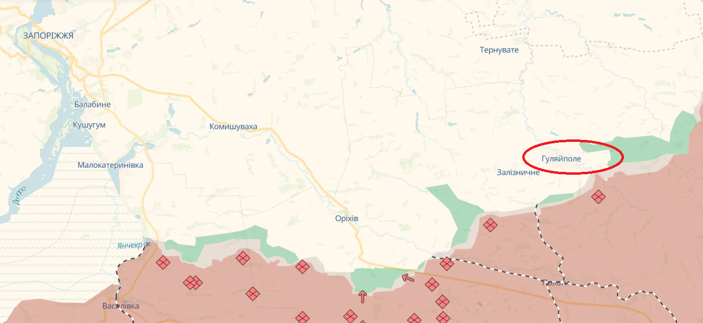 Окупанти псують техніку, щоб уникнути наступу на Гуляйполе, - АТЕШ